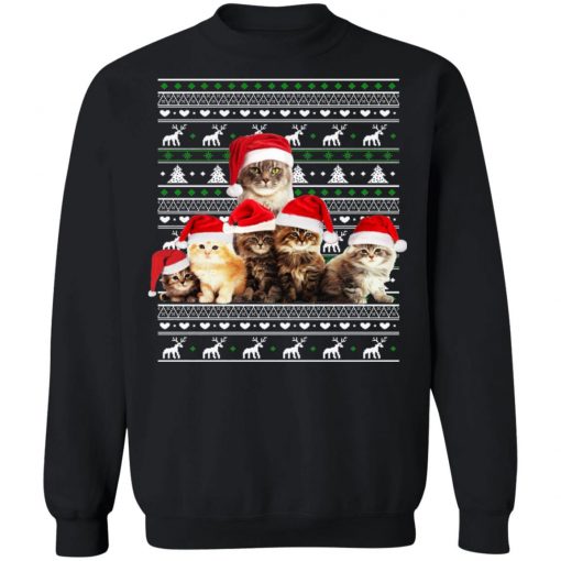 Family Of Kittens Ugly Christmas Sweater