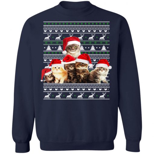 Family Of Kittens Ugly Christmas Sweater