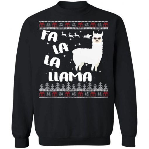 Fa La La Llama Ugly Christmas Sweater