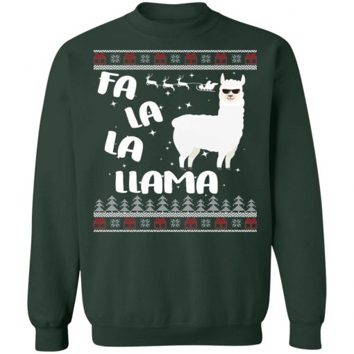 Fa La La Llama Ugly Christmas Sweater