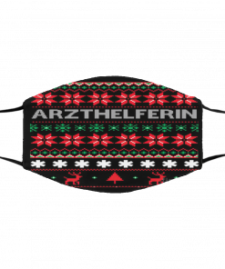 Arzthelferin Ugly Christmas face mask