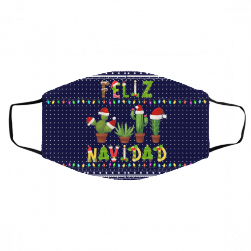 Feliz Navidad Ugly Christmas Face Mask