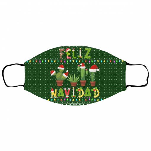 Feliz Navidad Ugly Christmas Face Mask