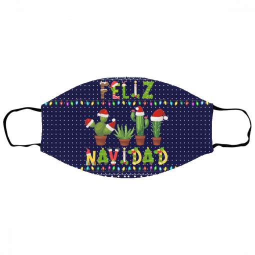 Feliz Navidad Ugly Christmas Face Mask