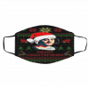 Merry Christophmas Christopher Columbus Ugly Christmas face mask