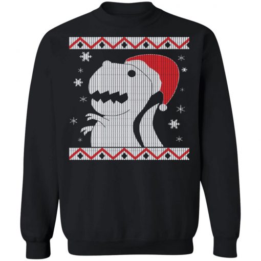 Big T-Rex Ugly Christmas Sweater