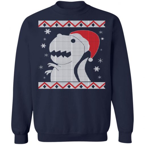 Big T-Rex Ugly Christmas Sweater