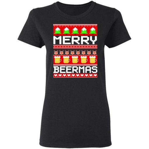 Beer Ugly Christmas Sweater Merry Beermas Ugly Christmas Sweater