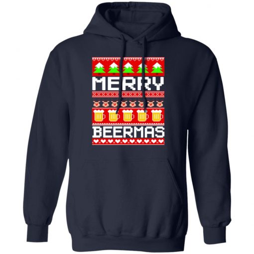 Beer Ugly Christmas Sweater Merry Beermas Ugly Christmas Sweater