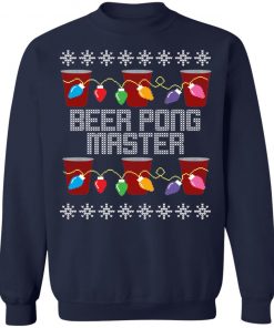 Beer Pong Master Ugly Christmas Sweater