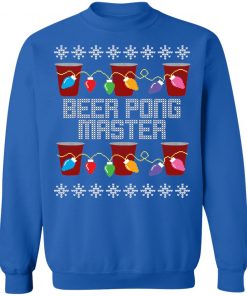 Beer Pong Master Ugly Christmas Sweater