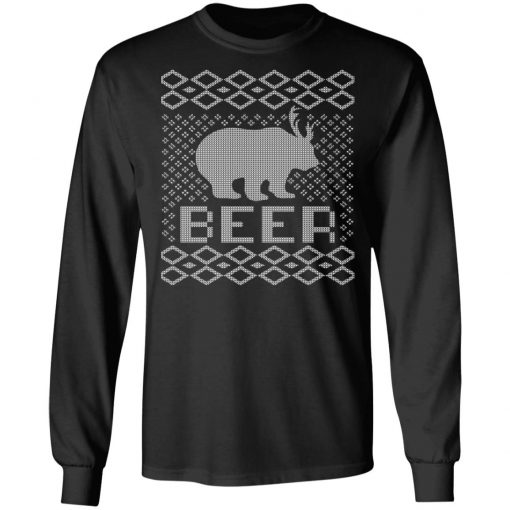 Beer Deer Hunting Ugly Christmas Sweater