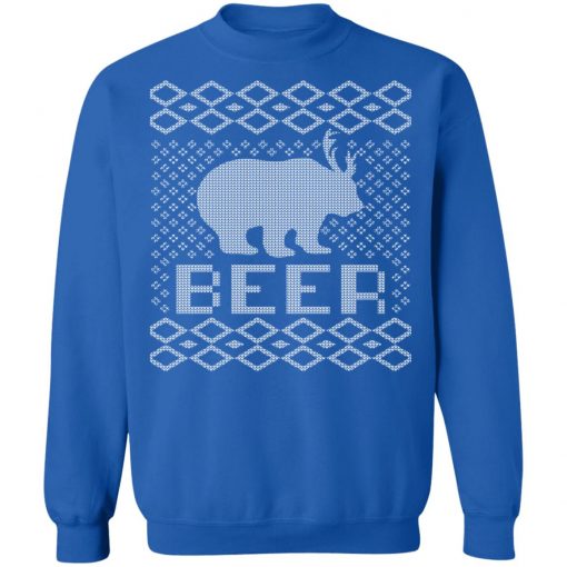 Beer Deer Hunting Ugly Christmas Sweater