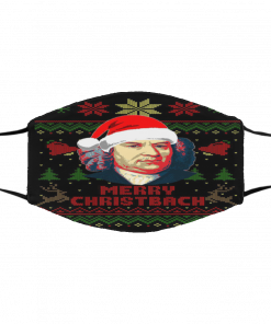 Merry Christbach Johann Sebastian Bach Ugly Christmas face mask