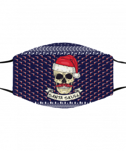 Santa Skull Ugly Christmas Face Mask