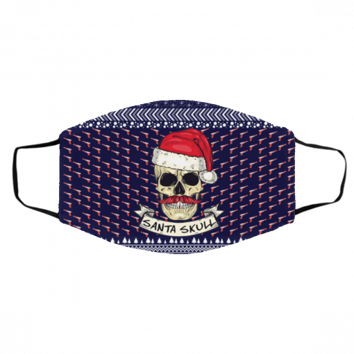 Santa Skull Ugly Christmas Face Mask