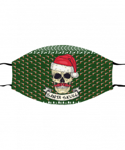 Santa Skull Ugly Christmas Face Mask