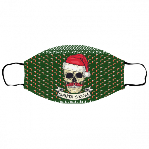 Santa Skull Ugly Christmas Face Mask