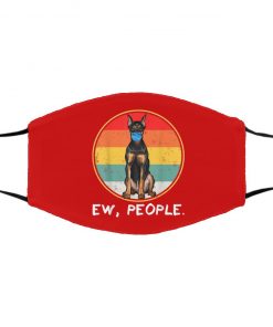 Ew People German Pinscher Dog Wearing Face Mask