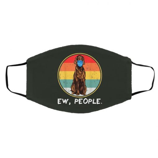 Ew People Irish Setter Dog Wearing Face Mask