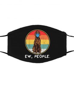 Ew People Irish Setter Dog Wearing Face Mask