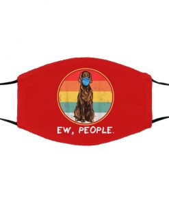 Ew People Irish Setter Dog Wearing Face Mask