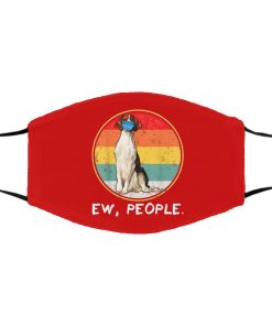 Ew People Irish Red And White Setter Dog Wearing Face Mask