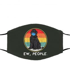 Ew People Black Russian Terrier Dog Wearing Face Mask