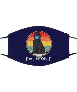 Ew People Black Russian Terrier Dog Wearing Face Mask