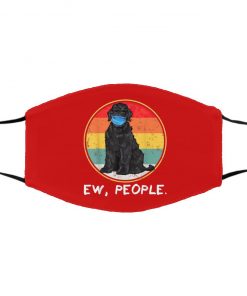 Ew People Black Russian Terrier Dog Wearing Face Mask