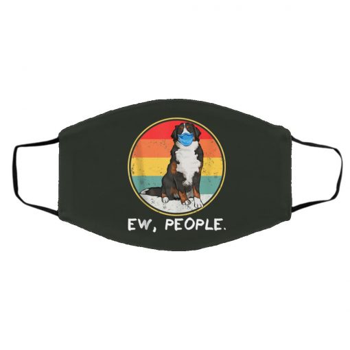 Ew People Bernese Mountain Dog Dog Wearing Face Mask