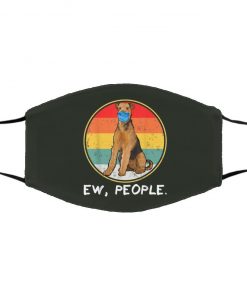 Ew People Airedale Terrier Dog Wearing Face Mask