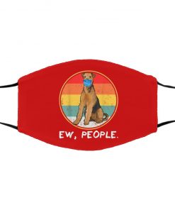 Ew People Airedale Terrier Dog Wearing Face Mask