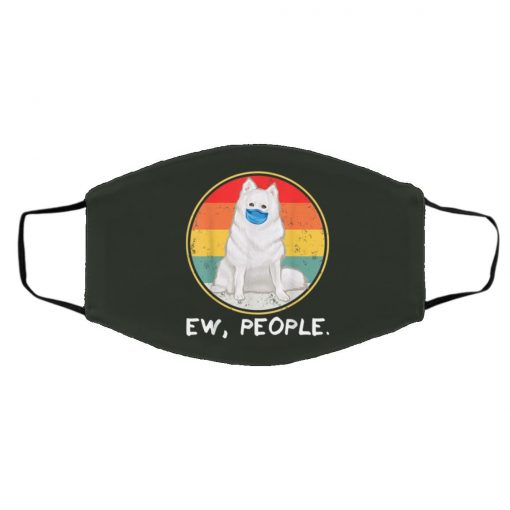 Ew People American Eskimo Dog Dog Wearing Face Mask