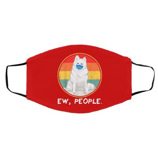 Ew People American Eskimo Dog Dog Wearing Face Mask