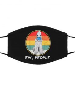 Ew People Bedlington Terrier Dog Wearing Face Mask