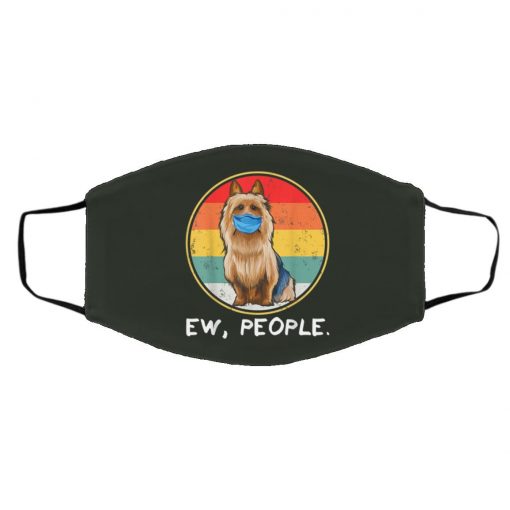 Ew People Australian Terrier Dog Wearing Face Mask