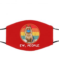 Ew People Australian Terrier Dog Wearing Face Mask