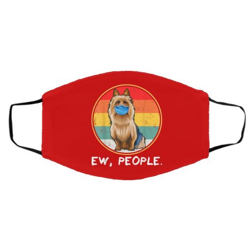 Ew People Australian Terrier Dog Wearing Face Mask