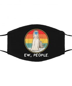 Ew People Afghan Hound Dog Wearing Face Mask