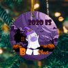 2020 Is Boo Sheet Cute Ghost Funny Halloween Circle Ornament