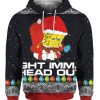 Meme Ight Imma Head Out 3D Ugly Christmas Sweater Hoodie