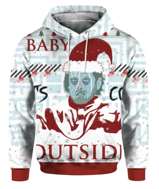 The Shining Baby It's Cold Outside 3D Ugly Christmas Sweater Hoodie