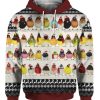 Cute Little Birdies 3D Ugly Christmas Sweater Hoodie