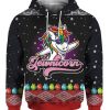 Jewnicorn 3D Ugly Christmas Sweater Hoodie