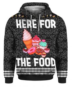 Here For The Food 3D Ugly Christmas Sweater Hoodie