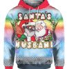 Santa's Husband 3D Ugly Chistmas Sweater Hoodie