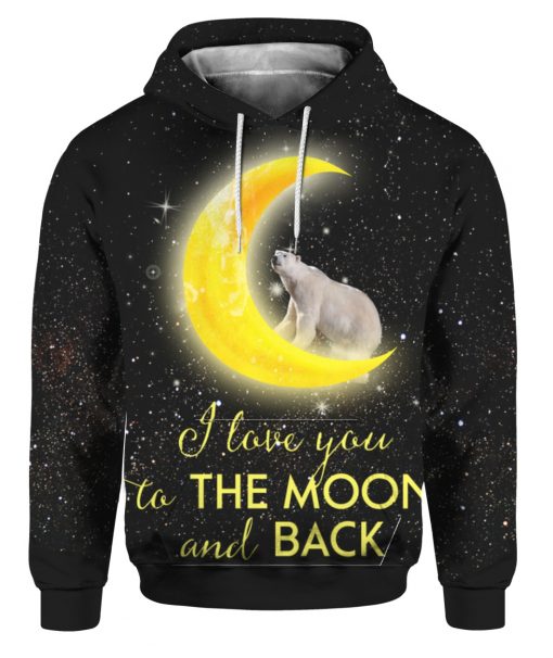 Snoopy I Love You To The Moon And Back 3D Christmas Sweater Hoodie