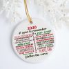 2020 Christmas Ornament – Quarantine Christmas Ornament – Pandemic Ornament – 2020 A Year To Remember Ornament