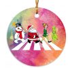 Grinch Abbey Road Decorative Christmas Holiday Ornament